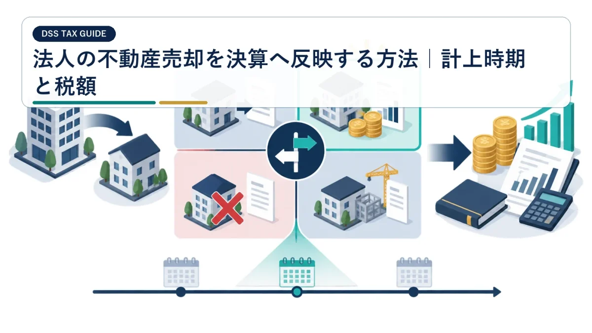 法人の不動産売却を決算へ反映する方法｜計上時期と税額