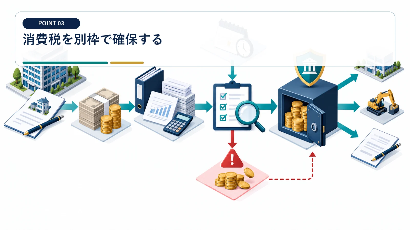 消費税を別枠で確保する