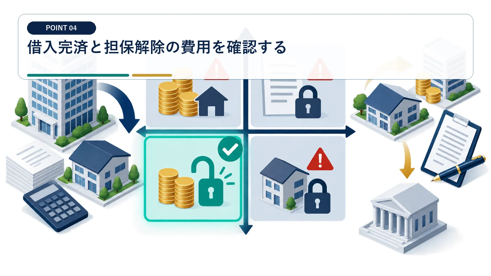 借入完済と担保解除の費用を確認する