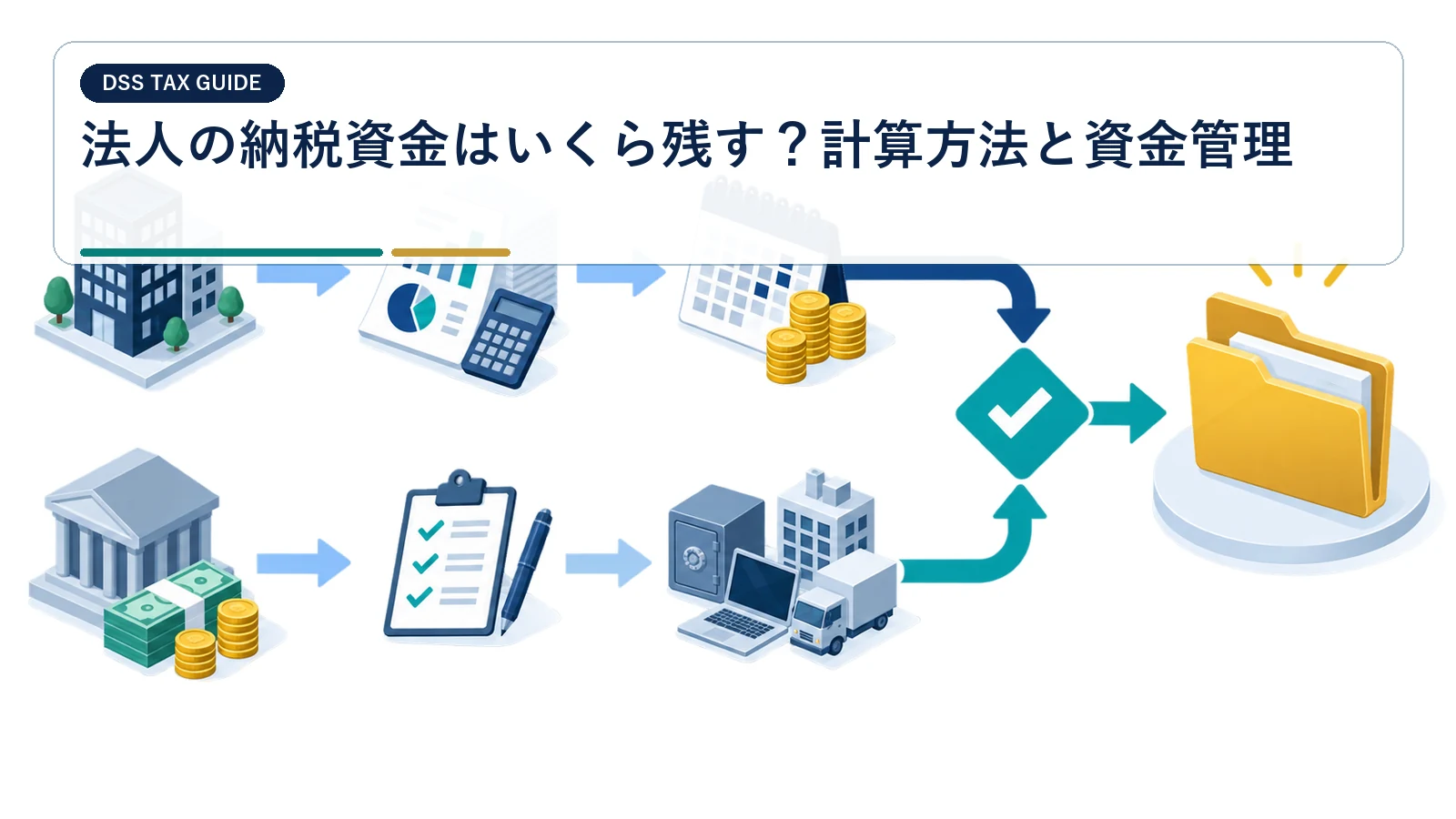 法人の納税資金はいくら残す？計算方法と資金管理