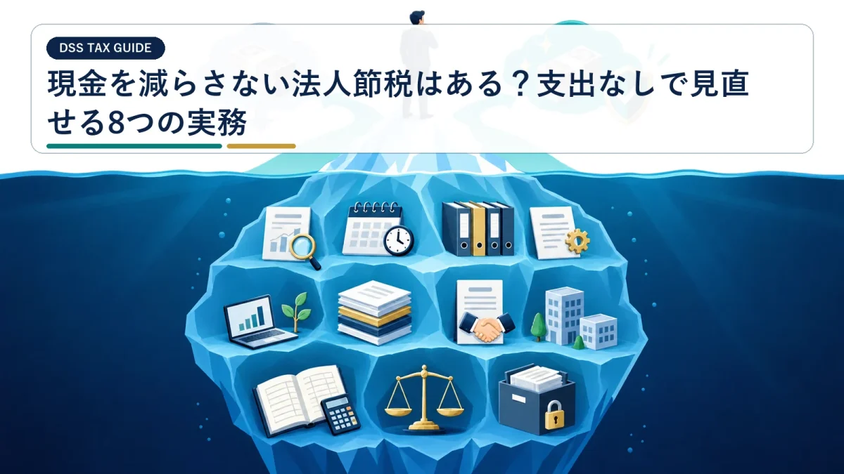 現金を減らさない法人節税はある？支出なしで見直せる8つの実務