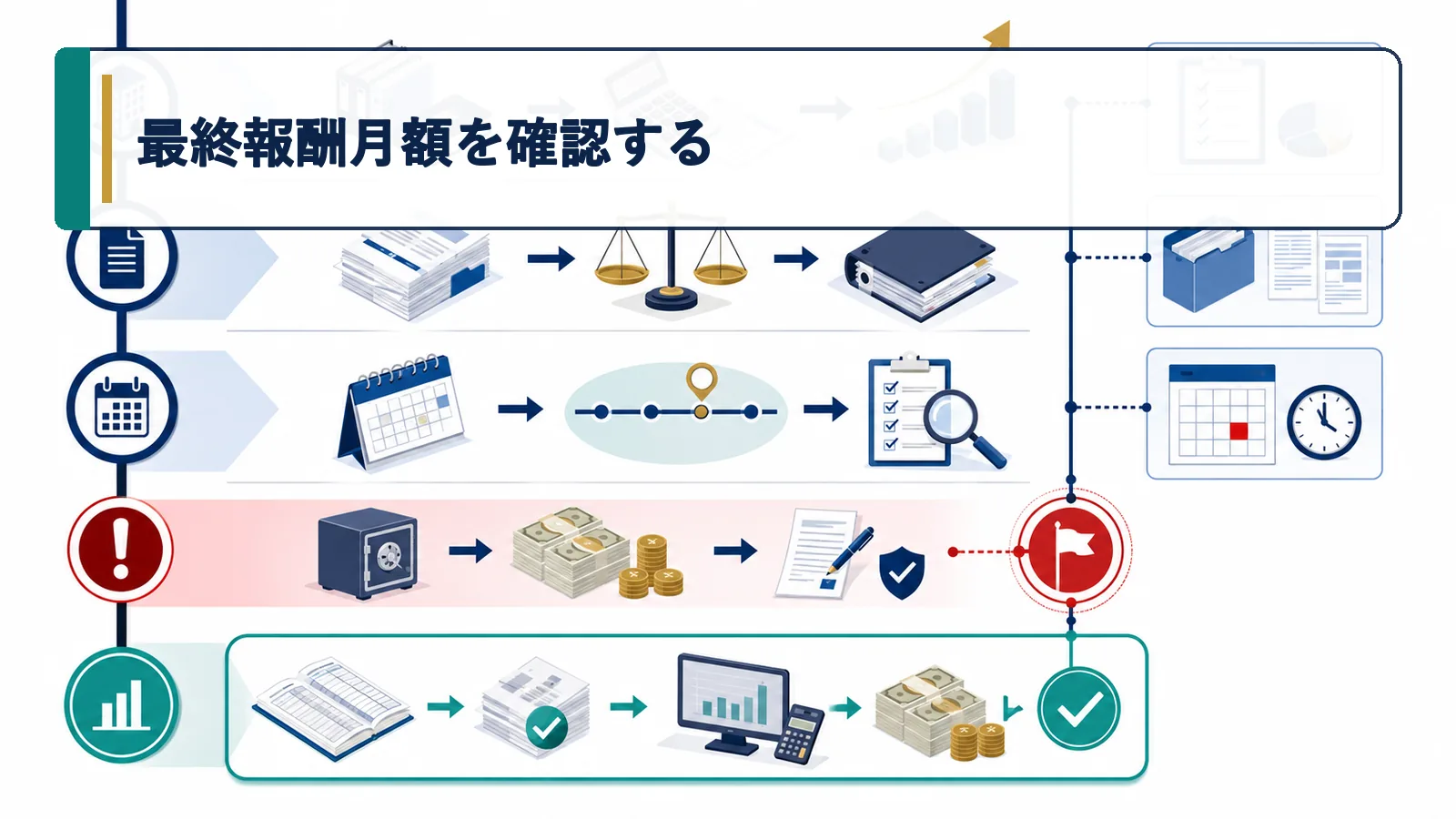 最終報酬月額を確認する
