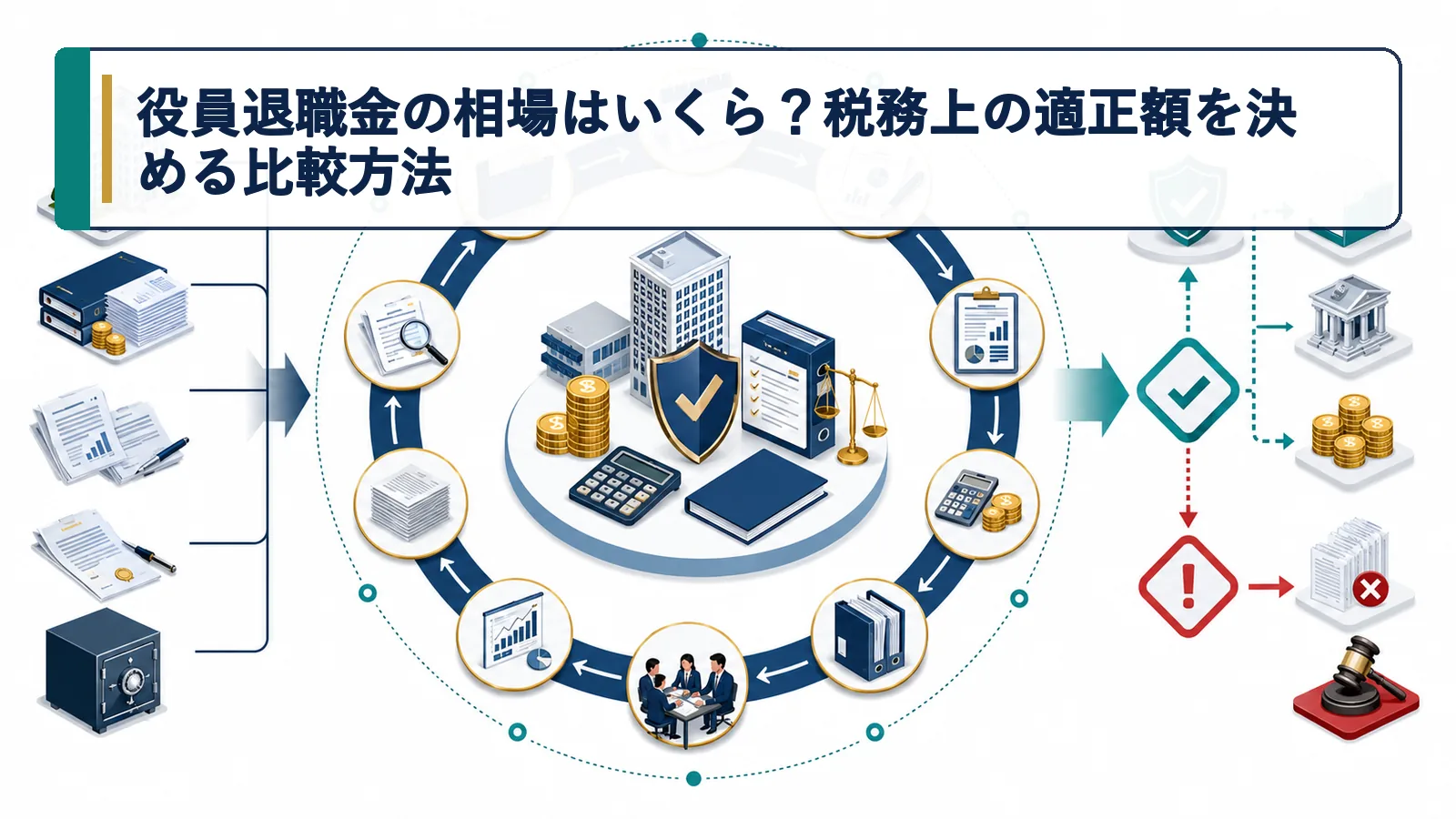 役員退職金の相場はいくら？税務上の適正額を決める比較方法