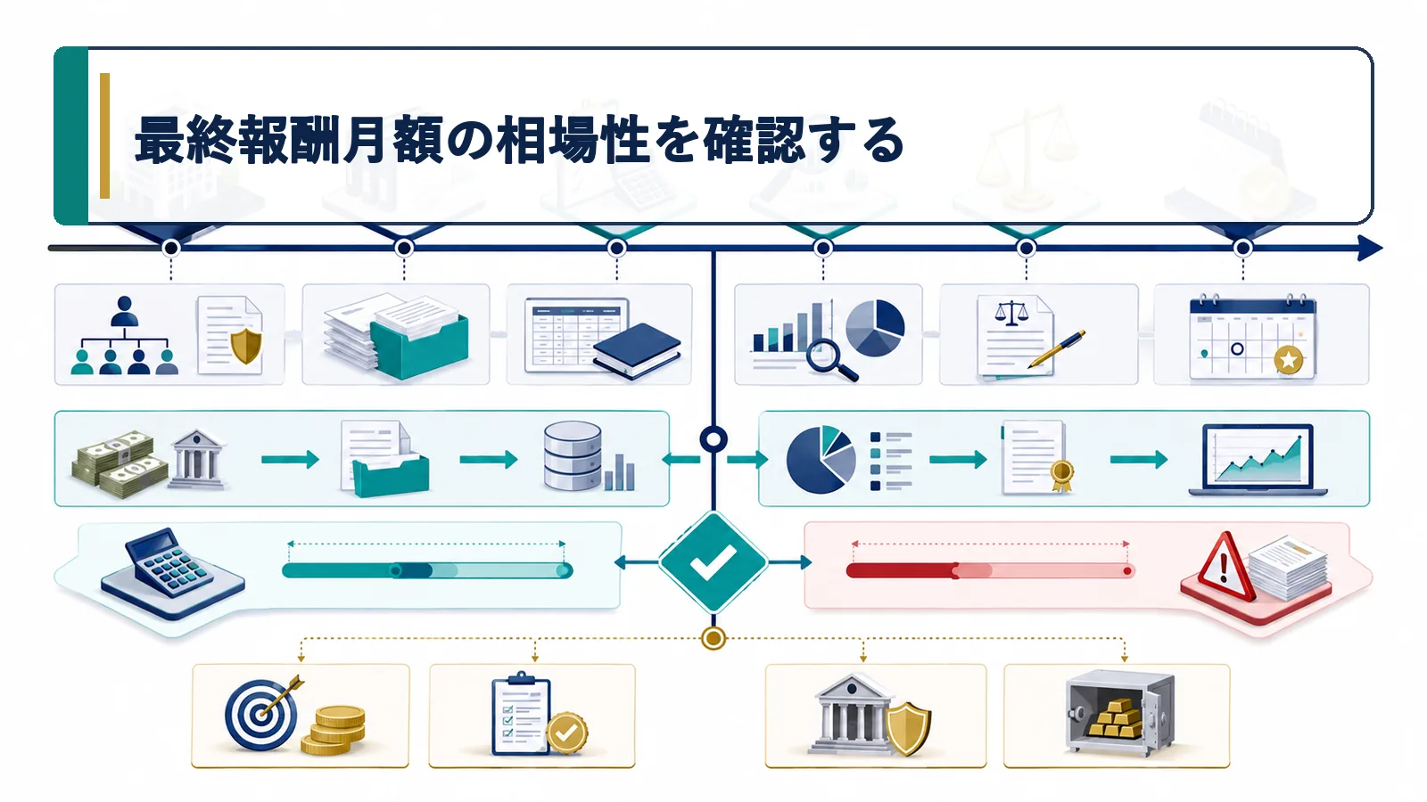 最終報酬月額の相場性を確認する