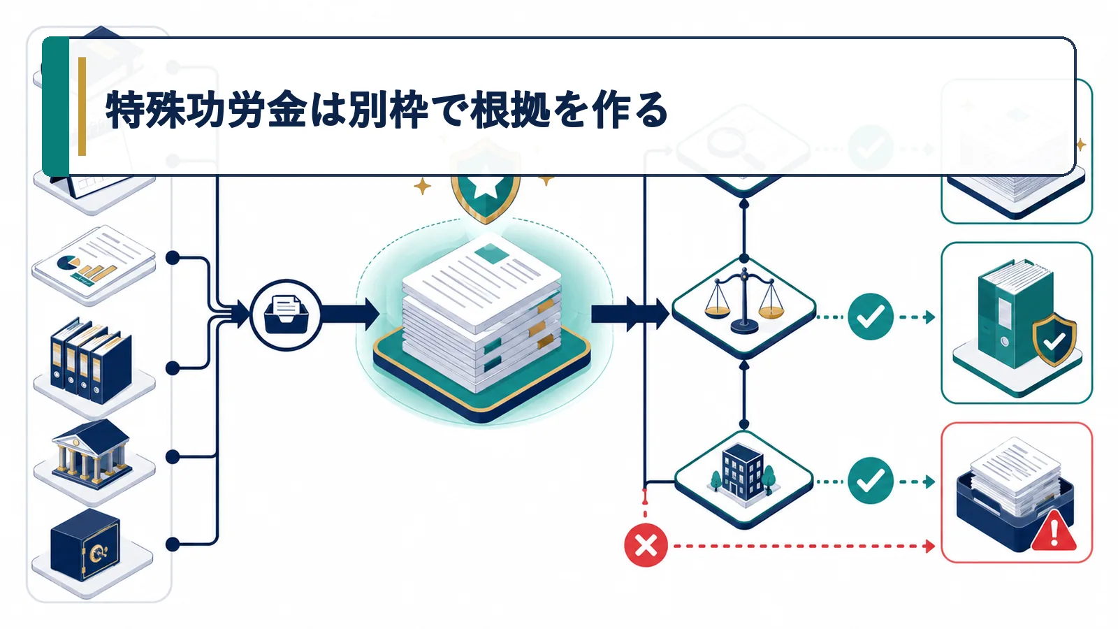 特殊功労金は別枠で根拠を作る