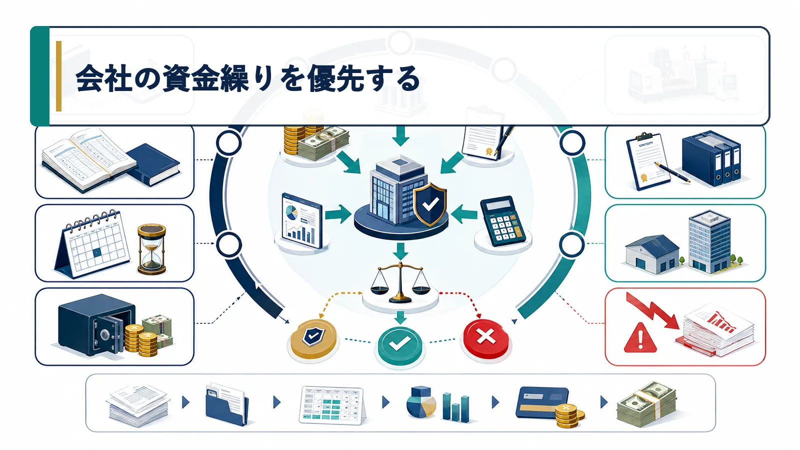会社の資金繰りを優先する