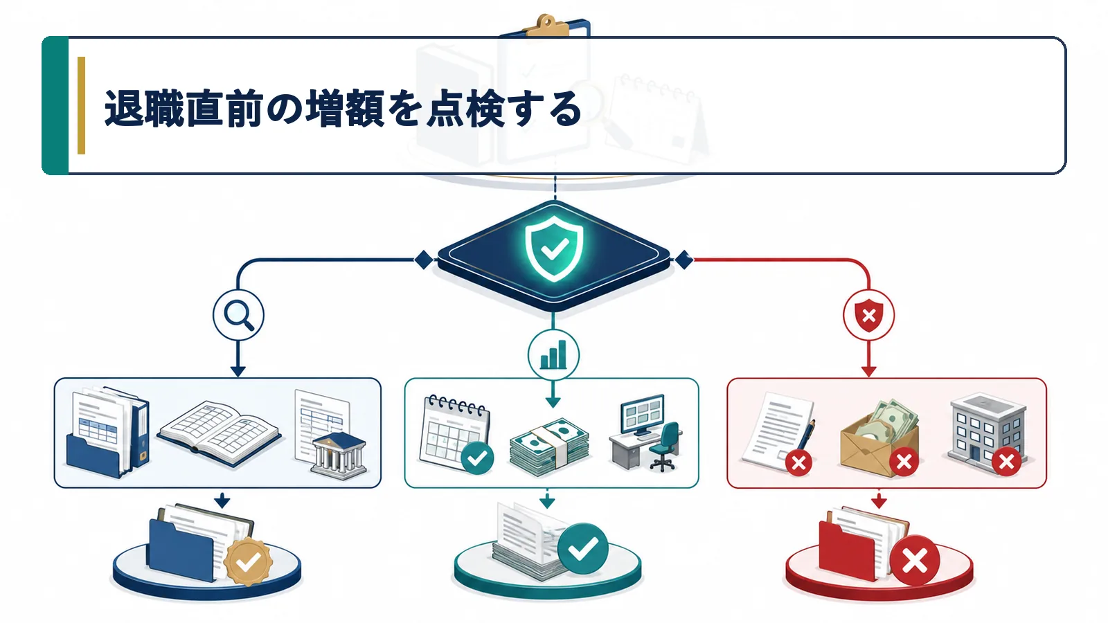 退職直前の増額を点検する