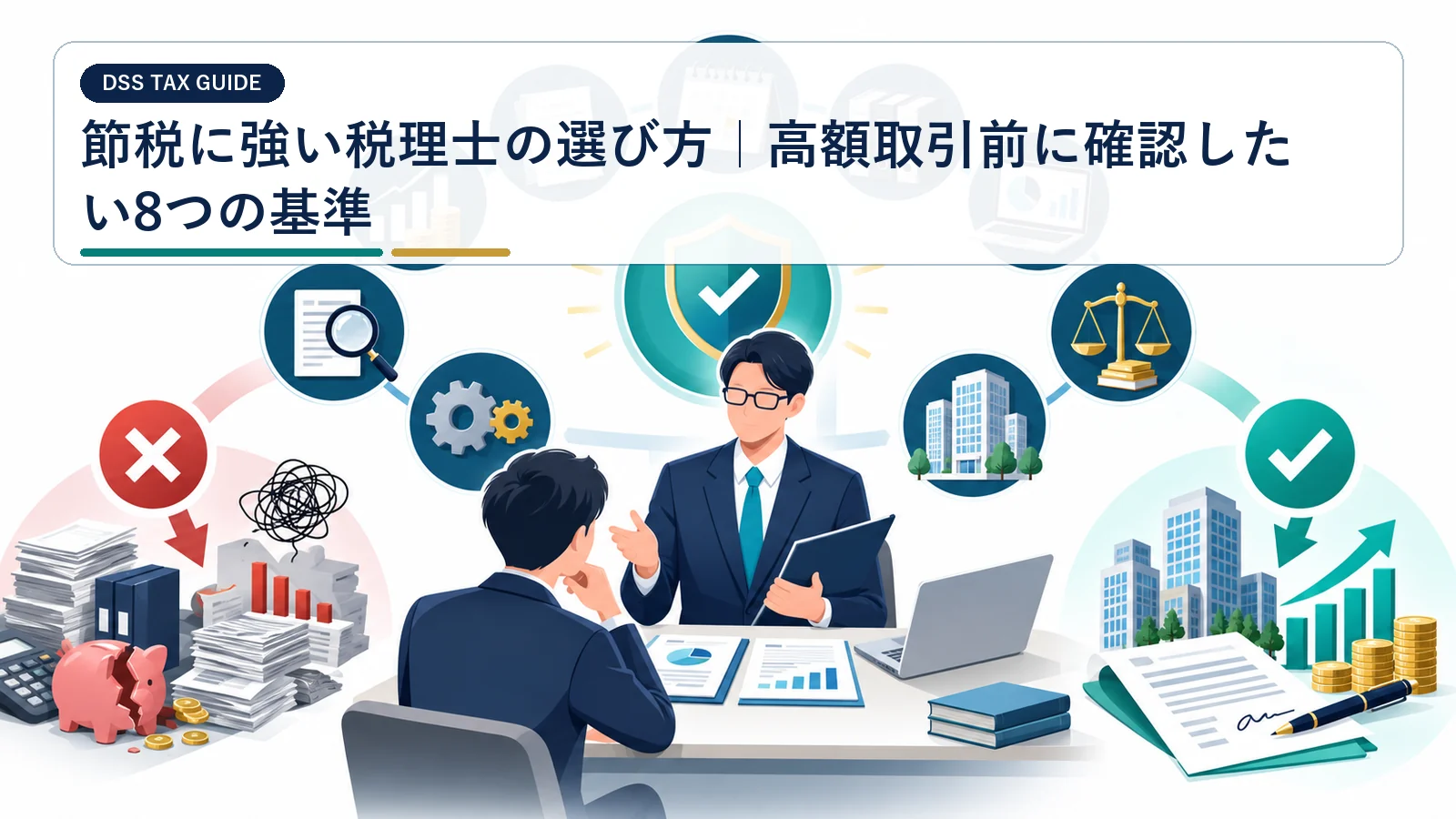 節税に強い税理士の選び方｜高額取引前に確認したい8つの基準