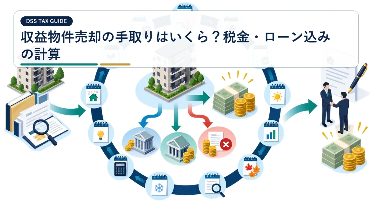収益物件売却の手取りはいくら？税金・ローン込みの計算
