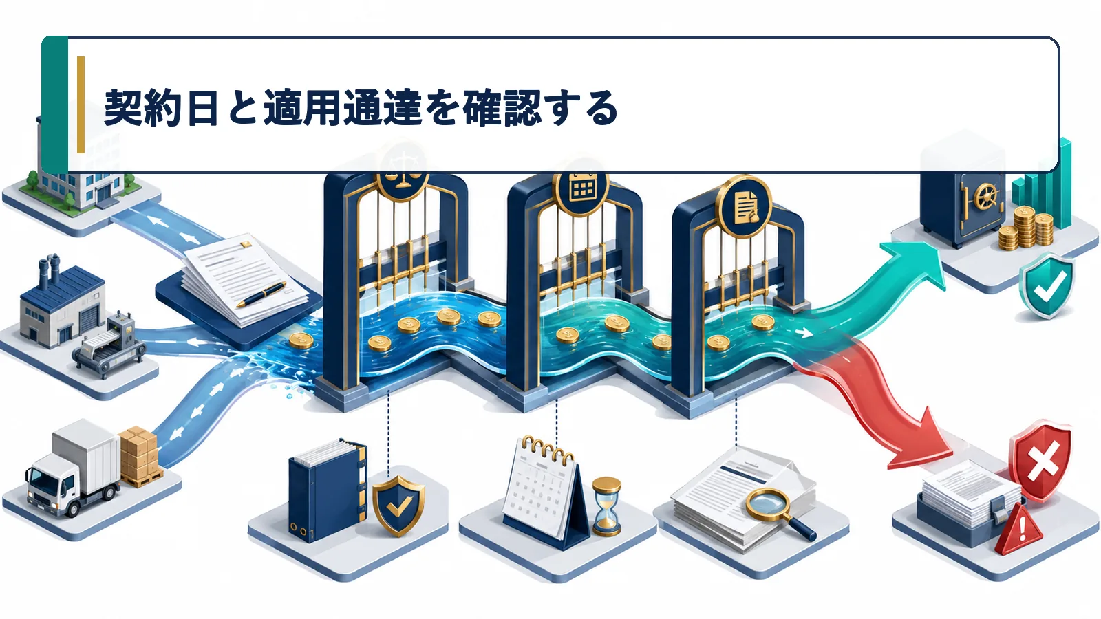 契約日と適用通達を確認する