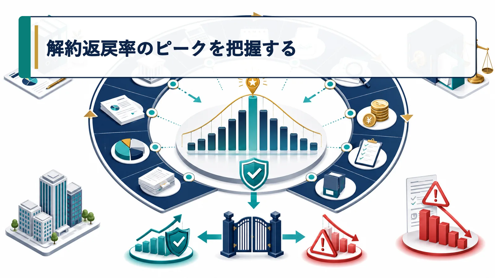解約返戻率のピークを把握する