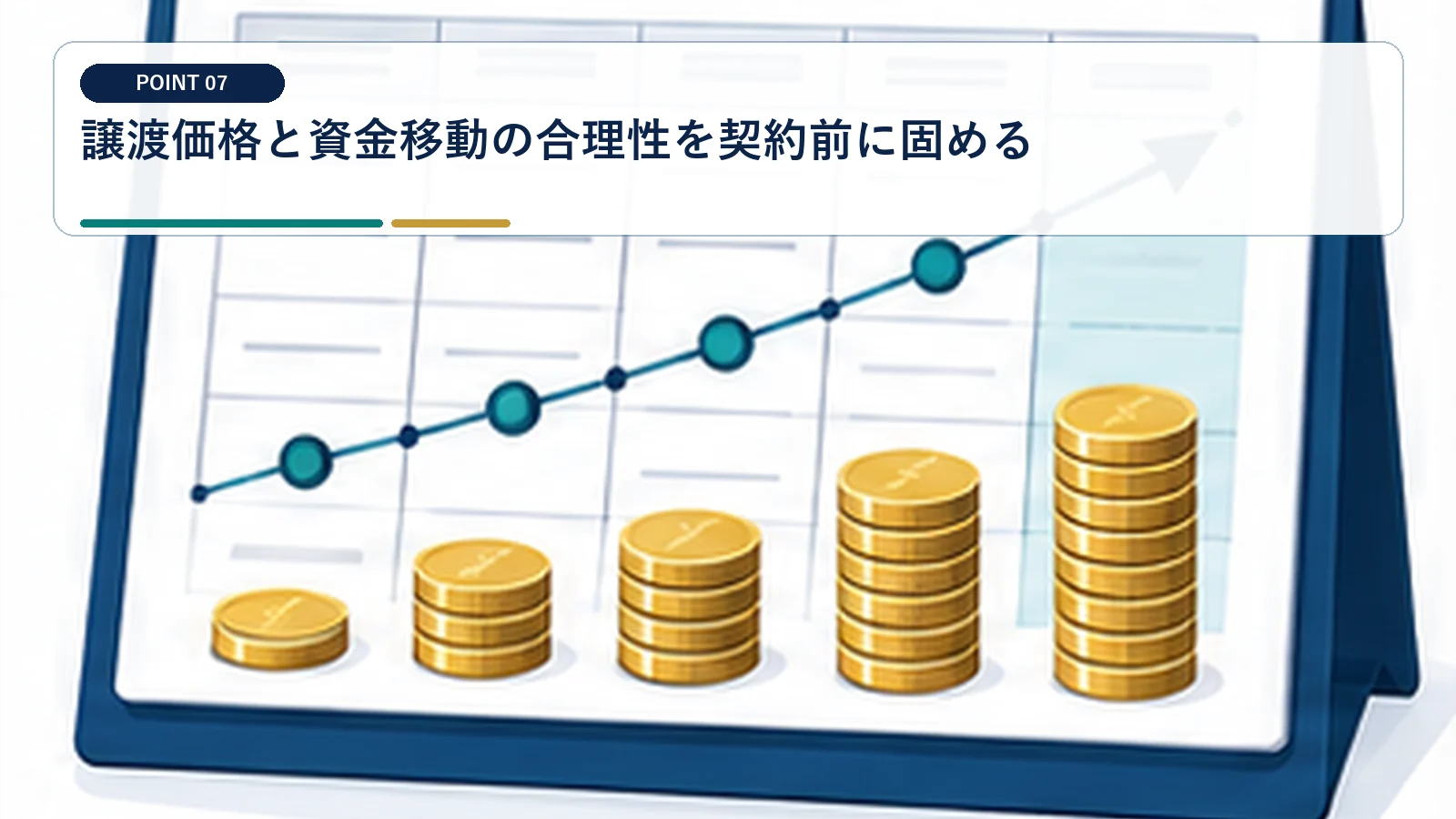 譲渡価格と資金移動の合理性を契約前に固める
