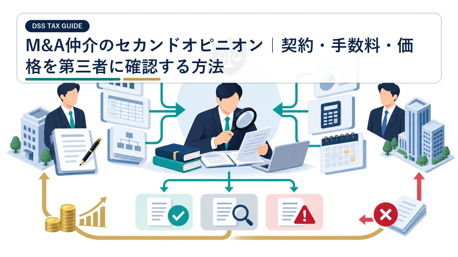 M&A仲介のセカンドオピニオン｜契約・手数料・価格を第三者に確認する方法