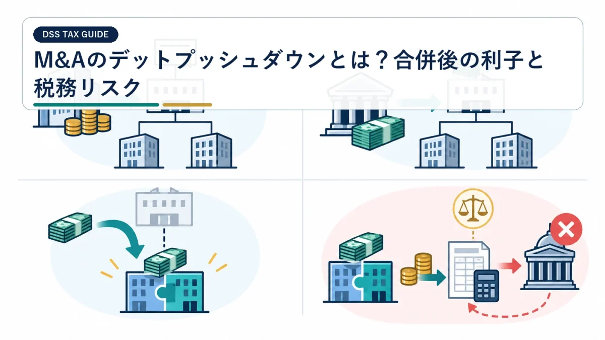 M&Aのデットプッシュダウンとは？合併後の利子と税務リスク