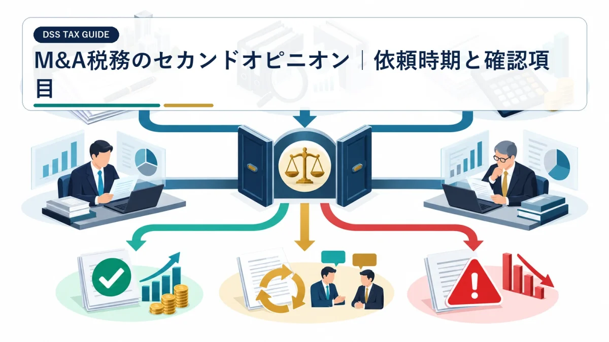 M&A税務のセカンドオピニオン｜依頼時期と確認項目