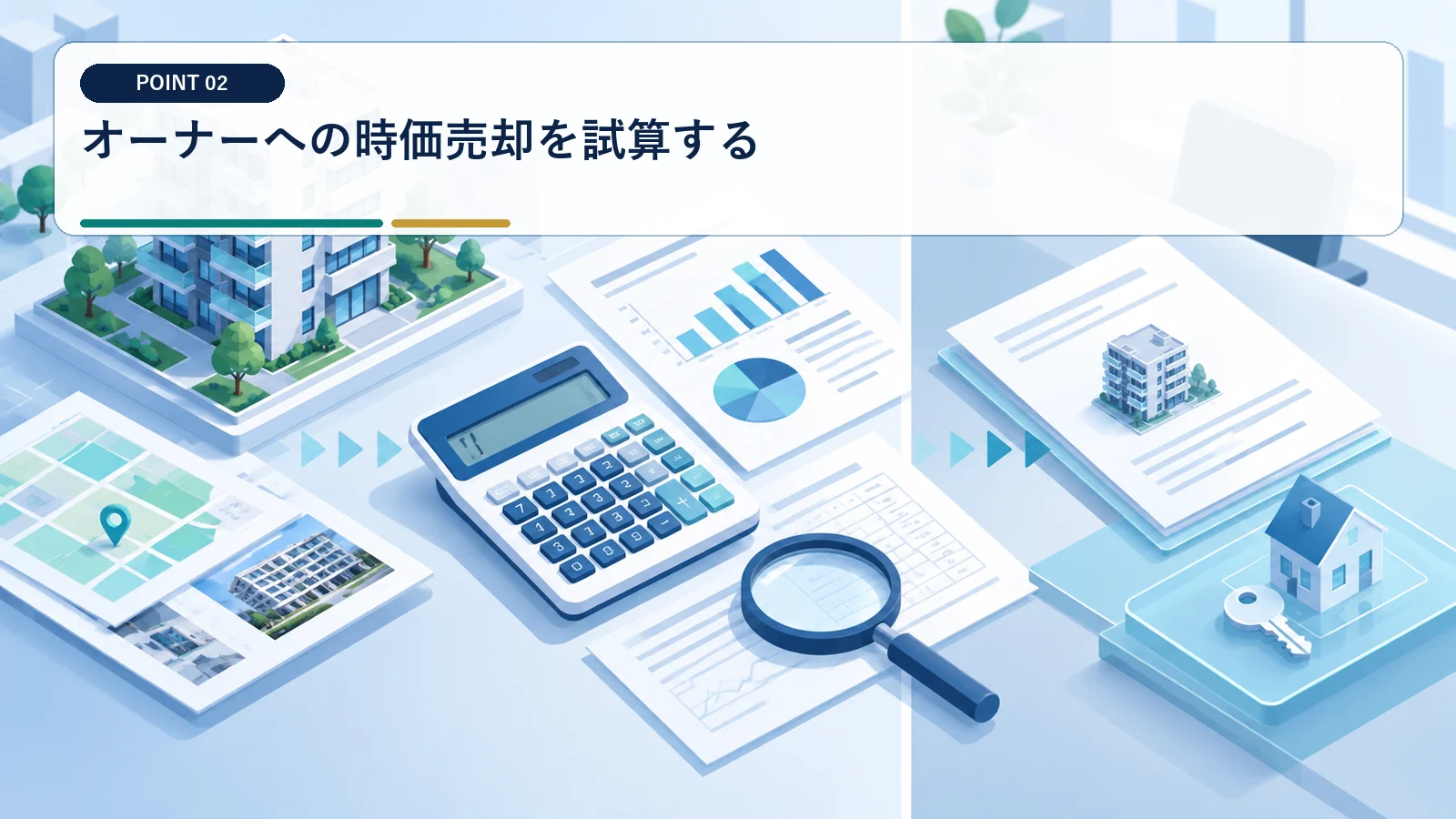 オーナーへの時価売却を試算する