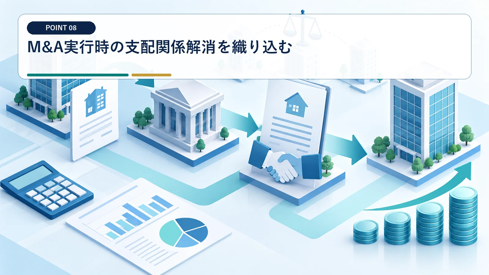 M&A実行時の支配関係解消を織り込む