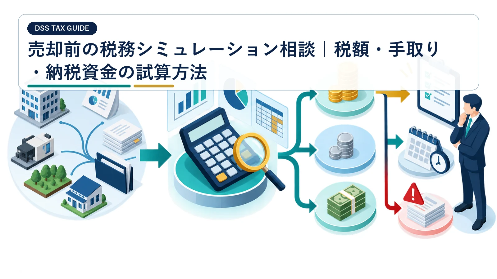 売却前の税務シミュレーション相談｜税額・手取り・納税資金の試算方法