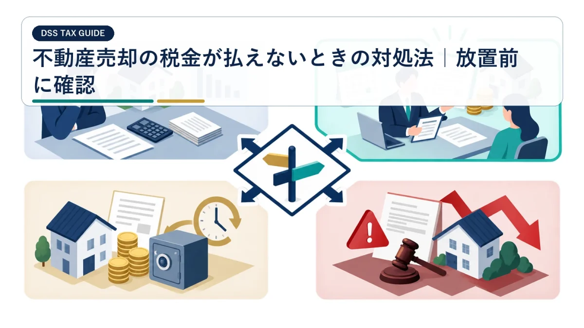 不動産売却の税金が払えないときの対処法｜放置前に確認