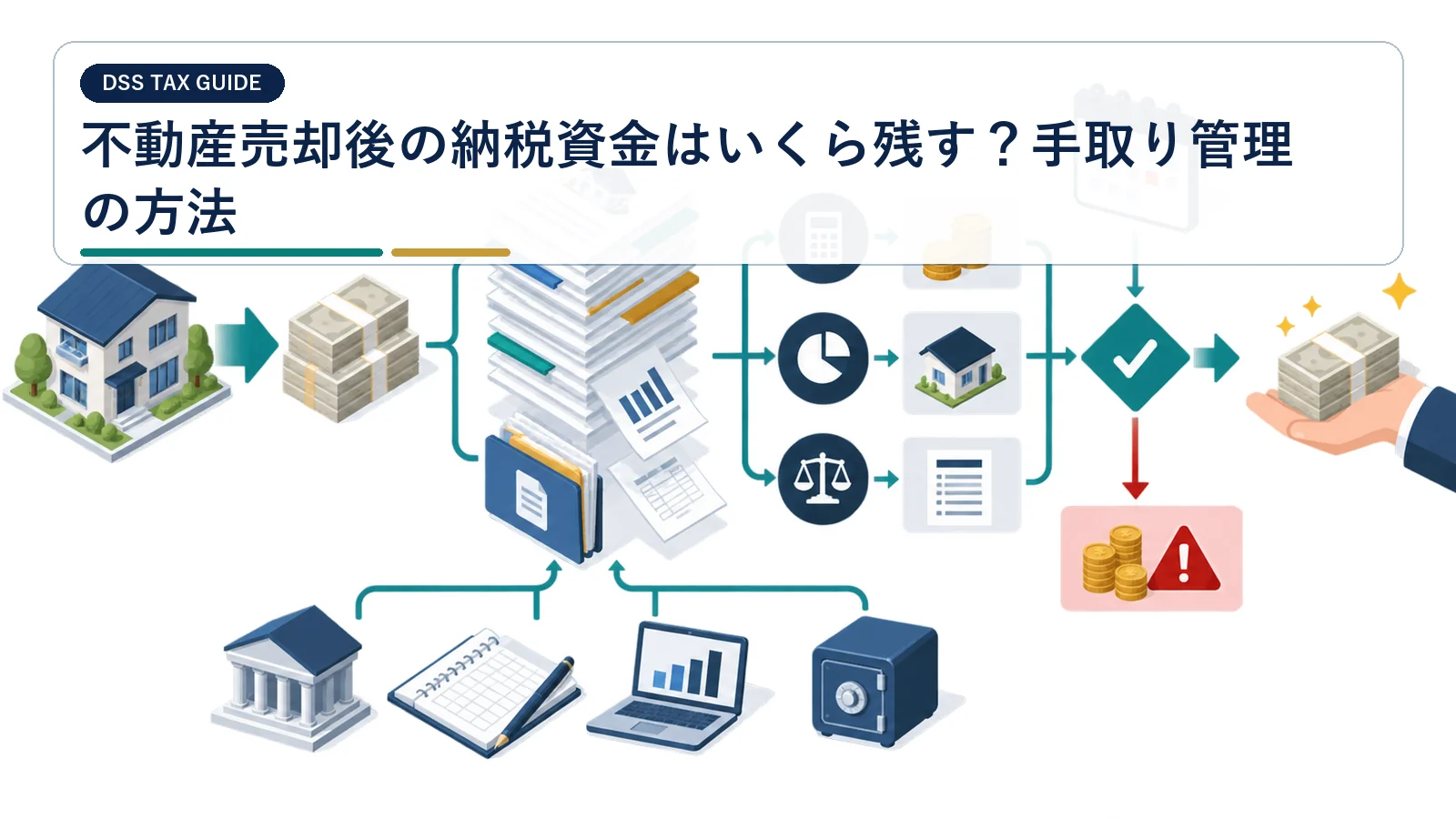 不動産売却後の納税資金はいくら残す?手取り管理の方法