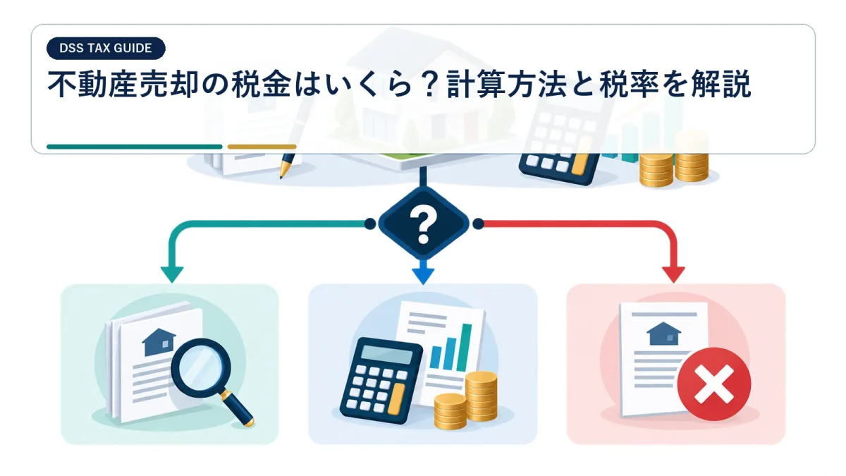 不動産売却の税金はいくら？計算方法と税率を解説