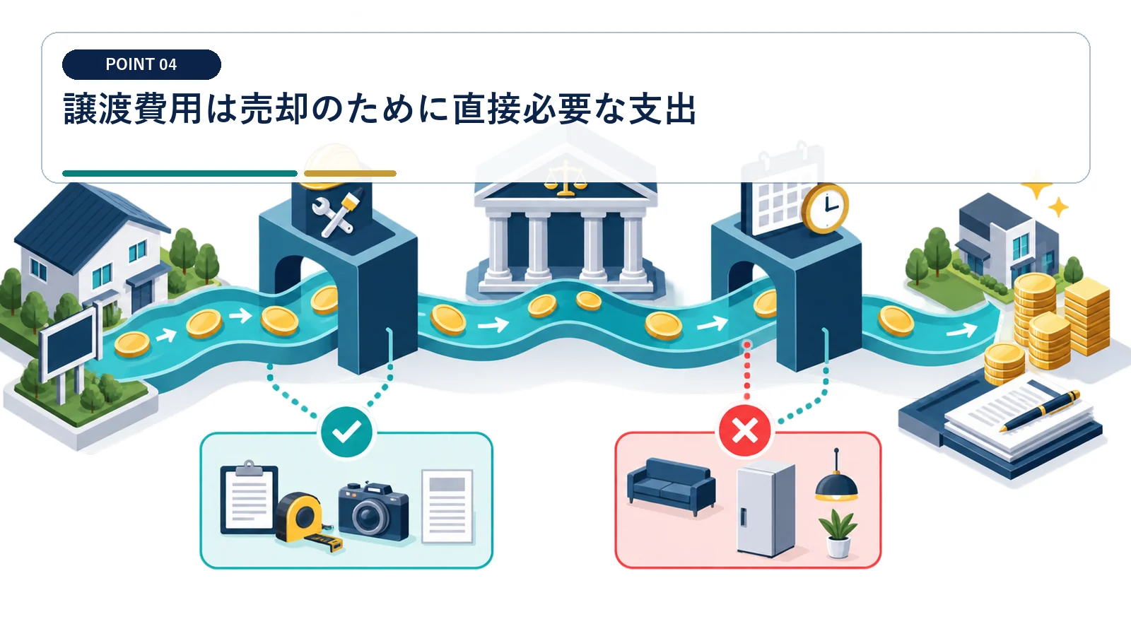 譲渡費用は売却のために直接必要な支出