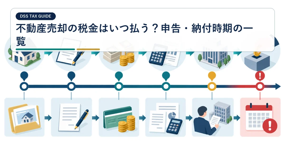 不動産売却の税金はいつ払う？申告・納付時期の一覧
