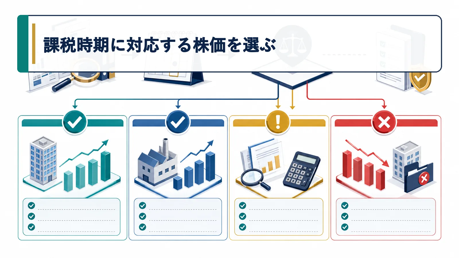課税時期に対応する株価を選ぶ