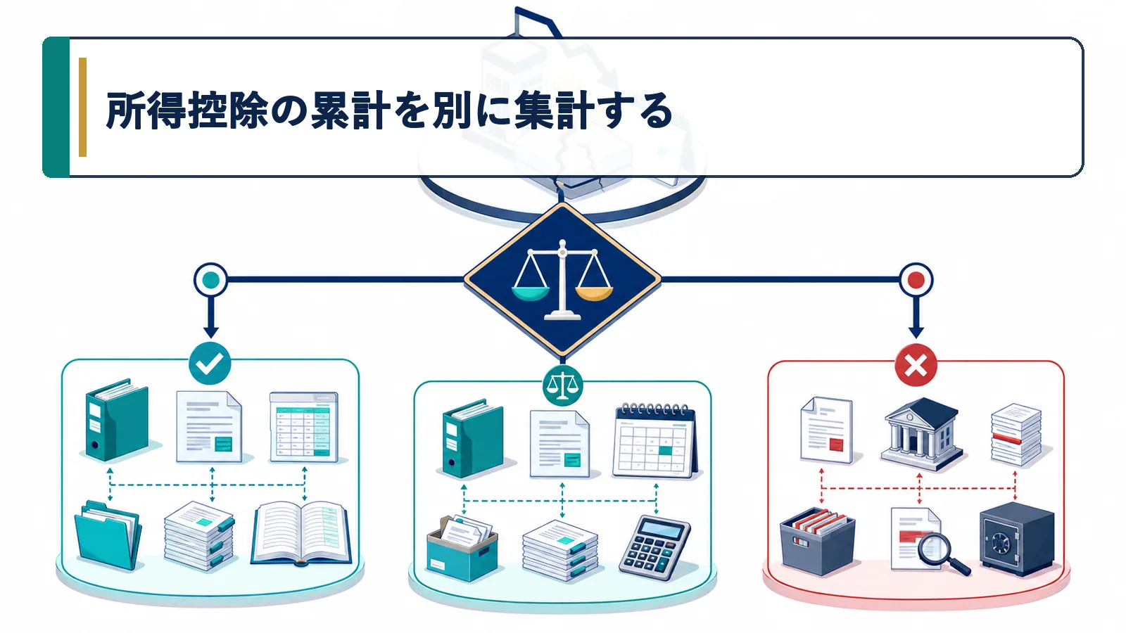 所得控除の累計を別に集計する