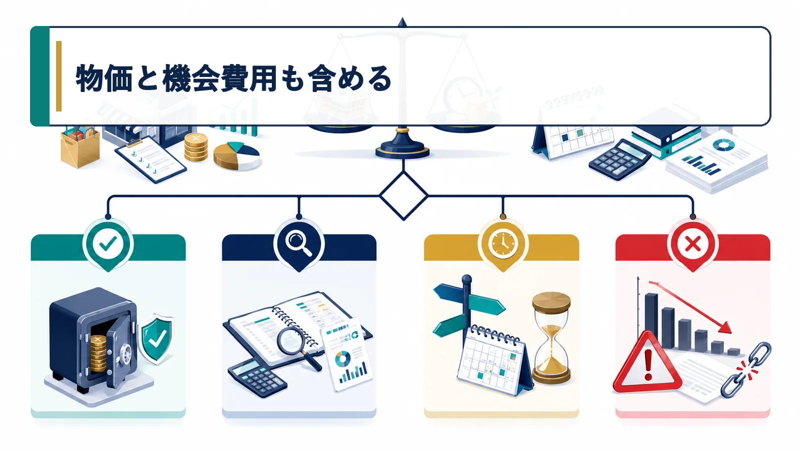 物価と機会費用も含める