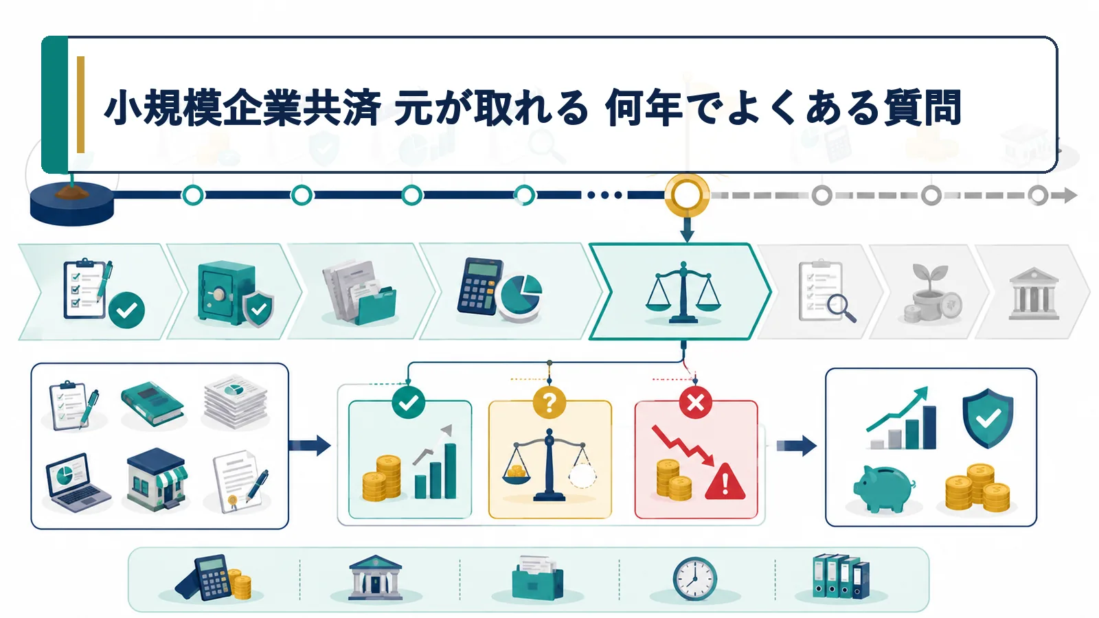 小規模企業共済 元が取れる 何年でよくある質問