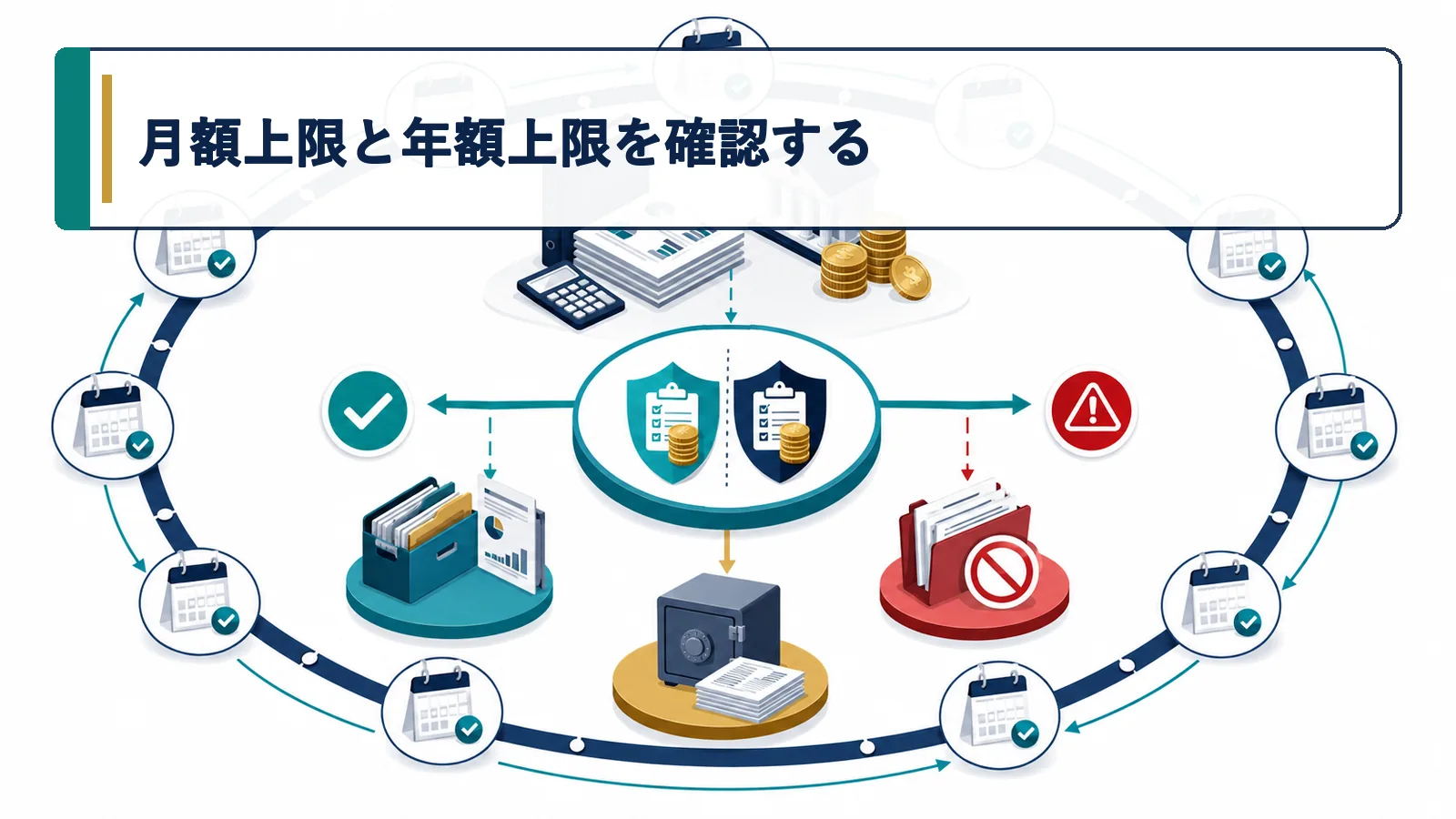 月額上限と年額上限を確認する
