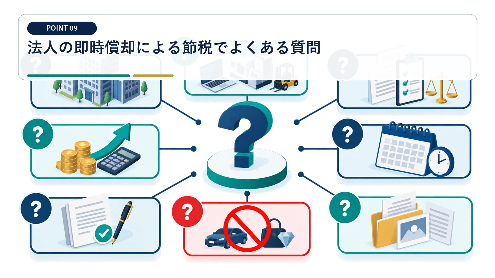 法人の即時償却による節税でよくある質問