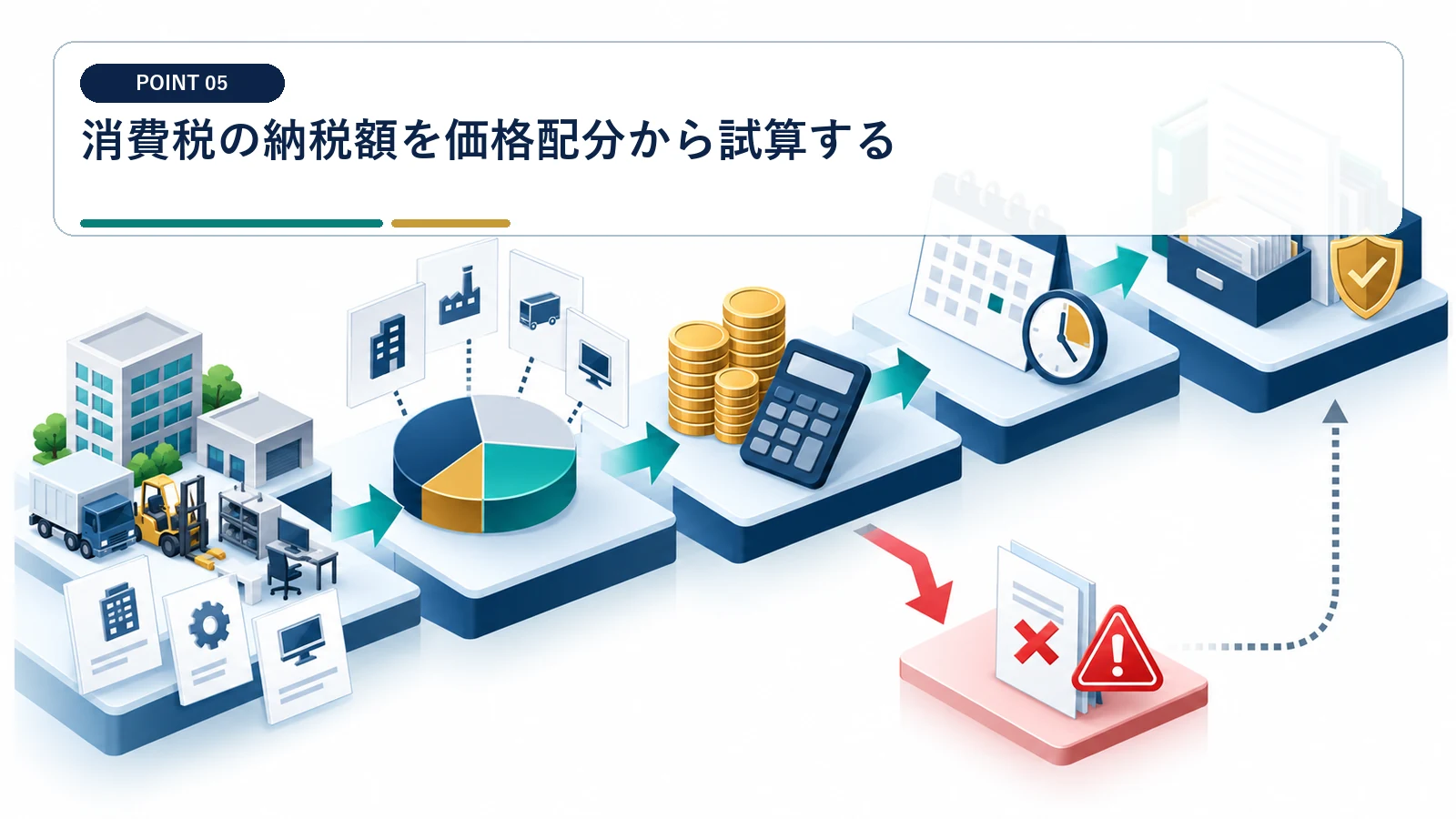 消費税の納税額を価格配分から試算する