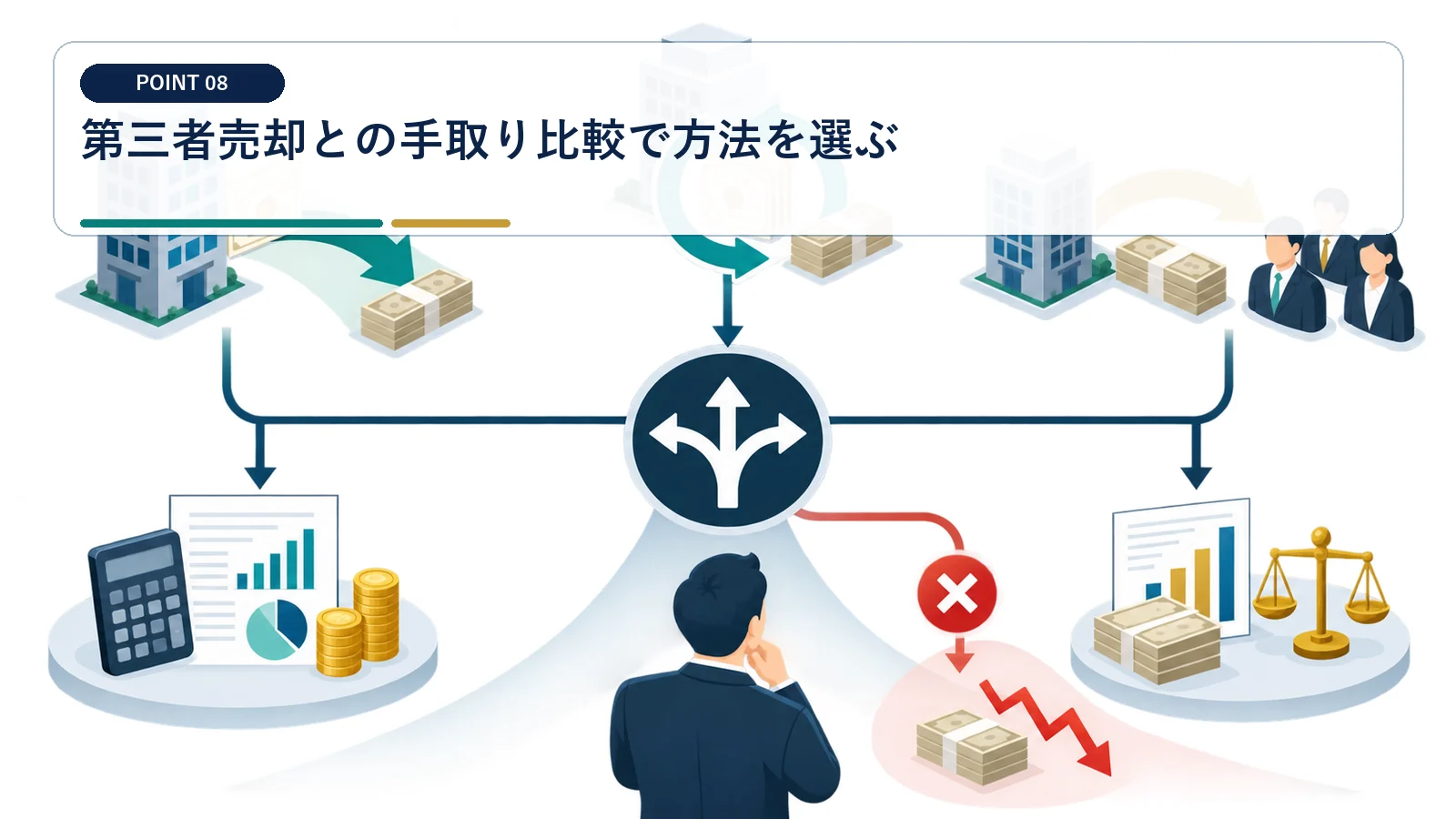 第三者売却との手取り比較で方法を選ぶ