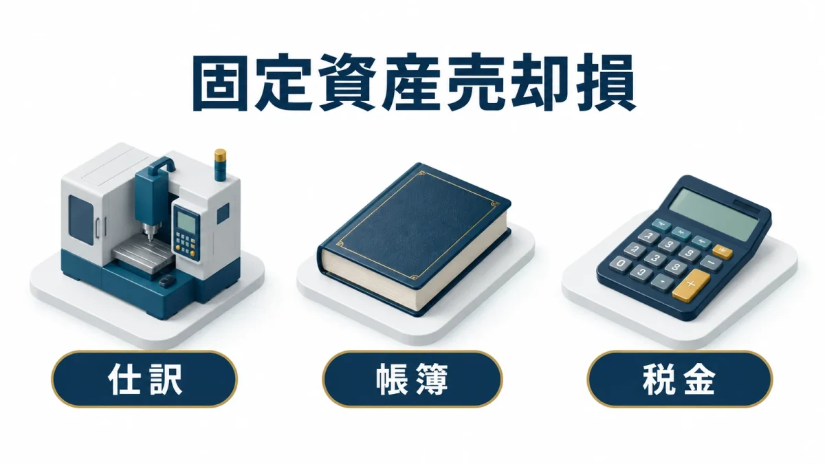 機械の売却を帳簿と税金に分けて考える
