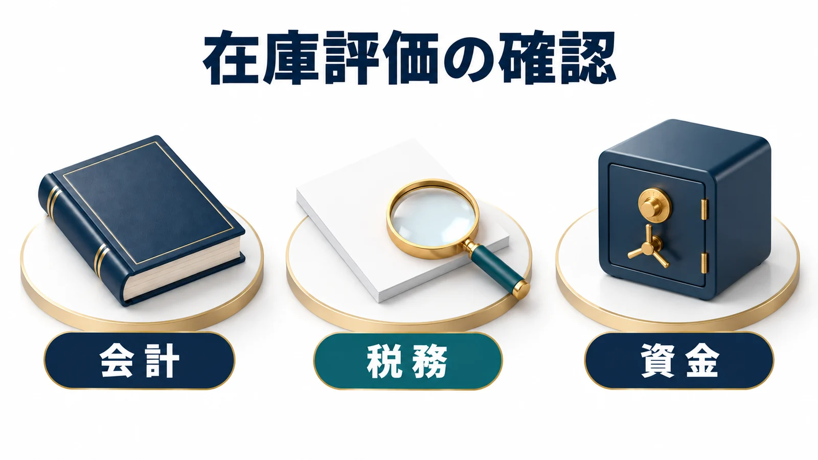 在庫評価を会計と税務と資金から確認