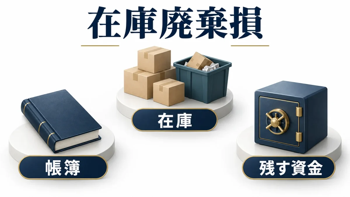 在庫廃棄損を在庫と帳簿と残す資金から考える
