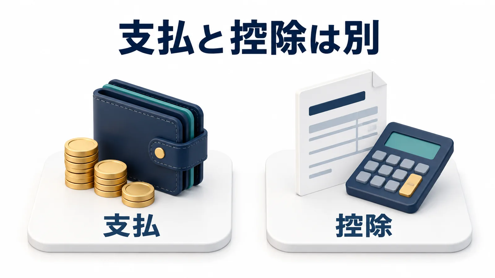 仕入代金の支払いと消費税の控除を分けて考える