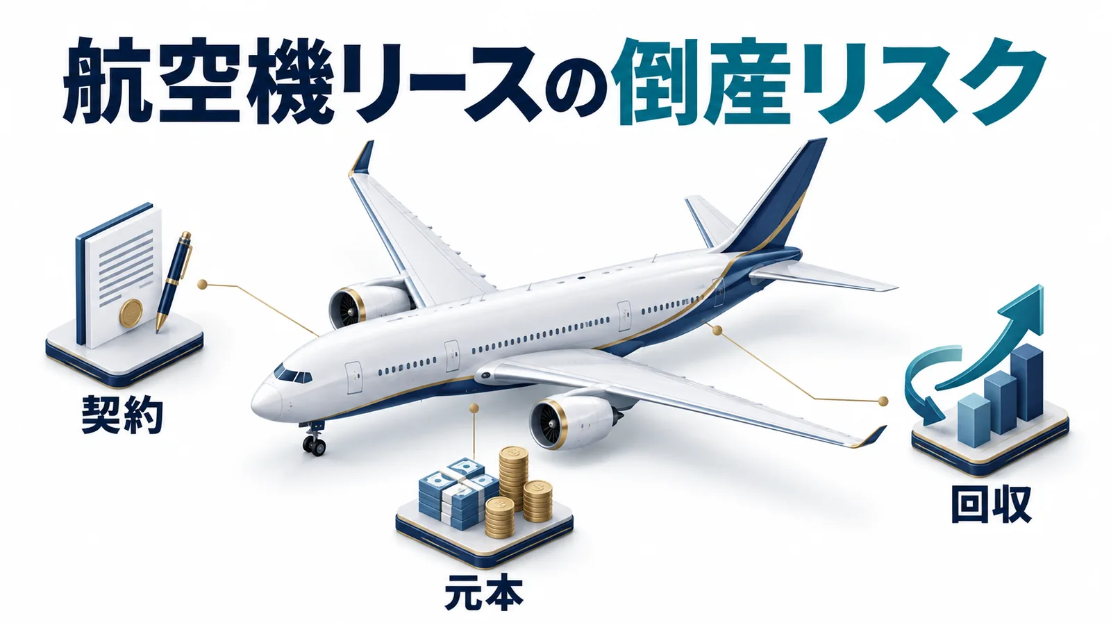 航空機リースの倒産リスクを元本と契約と回収から考える
