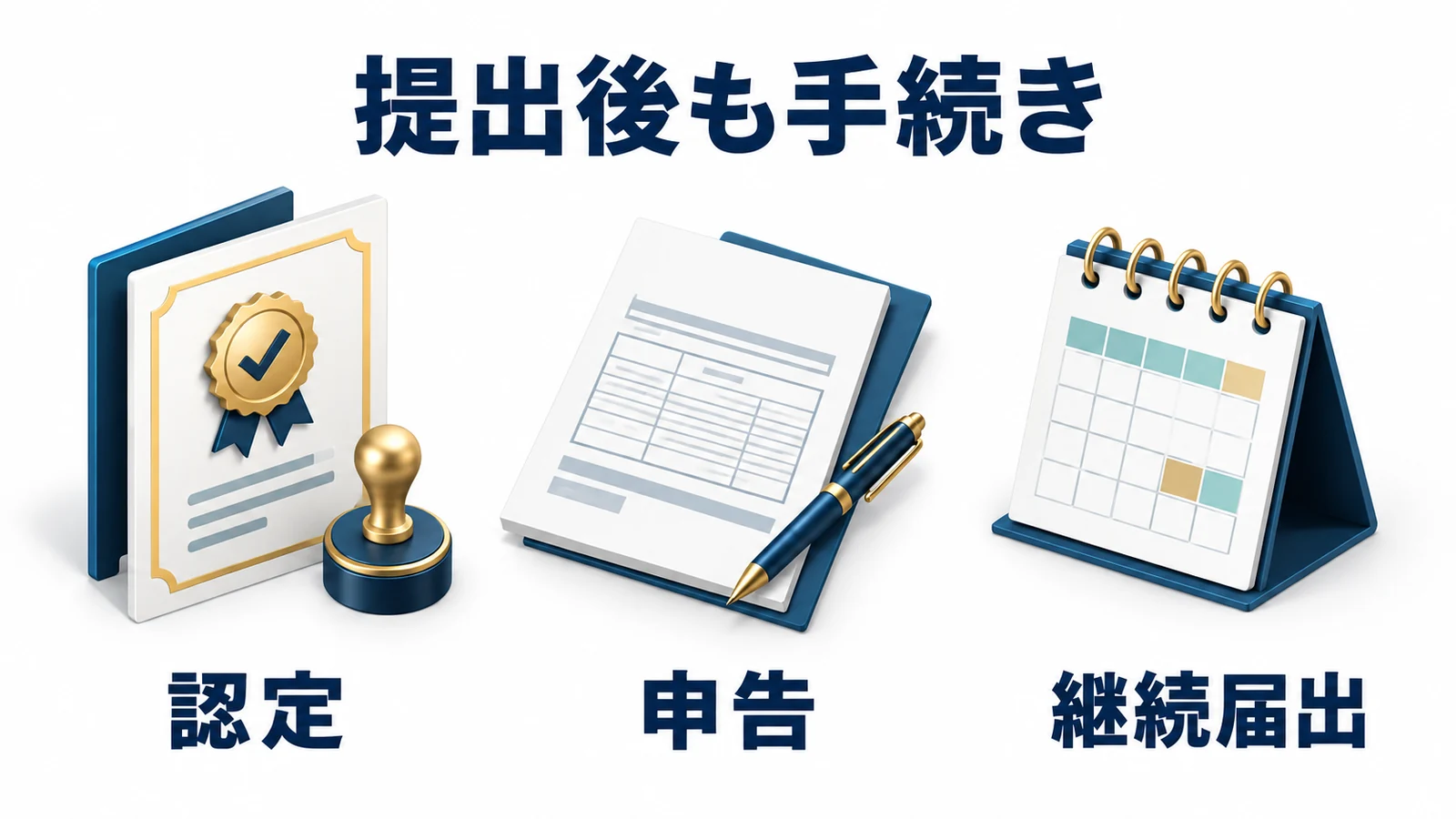 承継後の認定と申告と継続届出