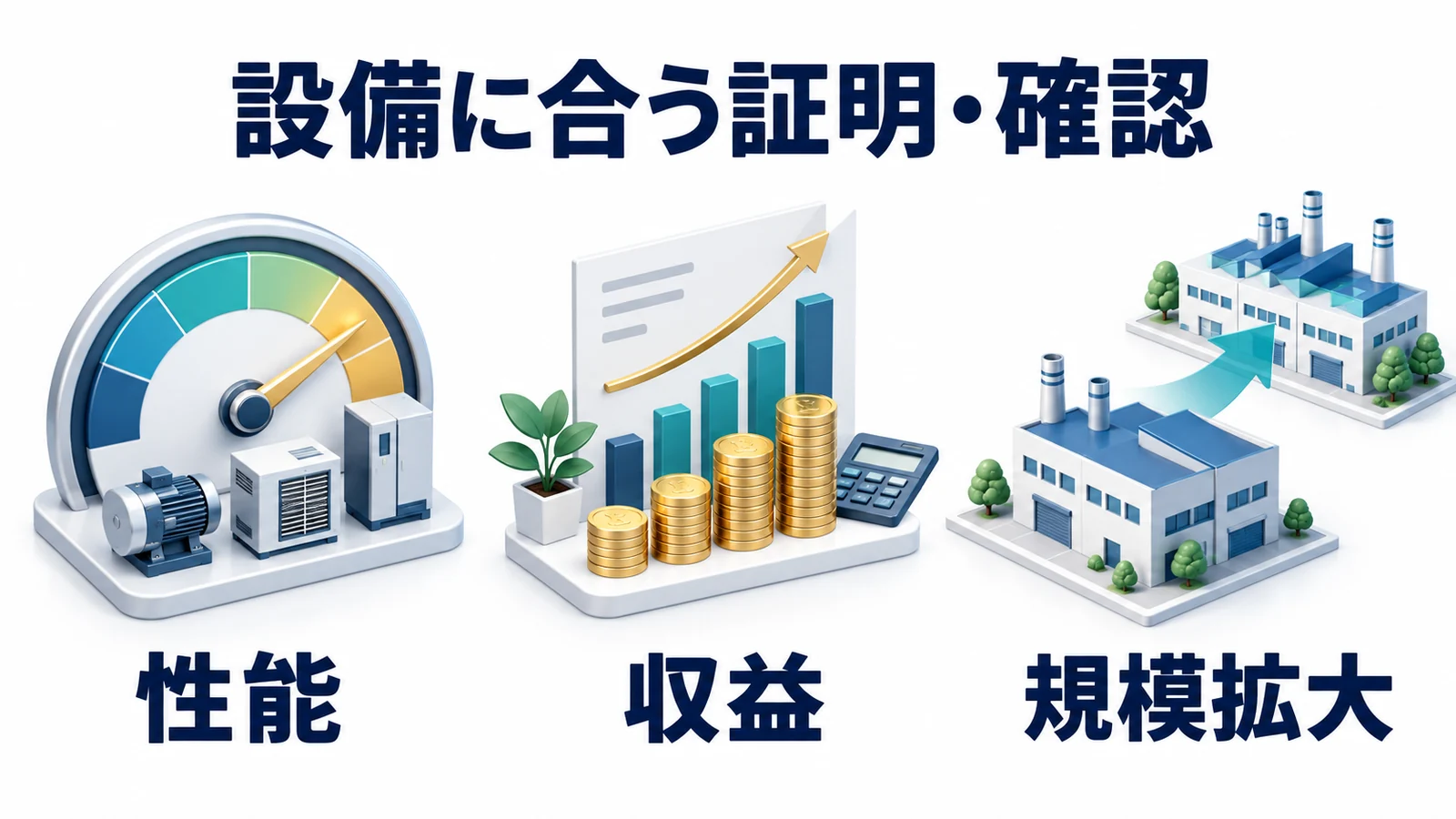 設備に合う証明・確認