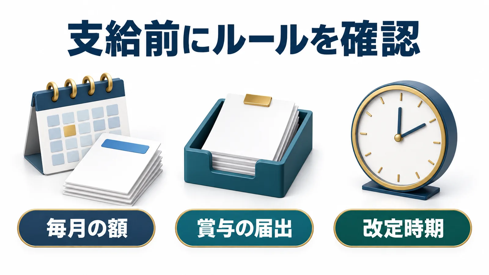 役員報酬の支給前に毎月の額・賞与の届出・改定時期を確認