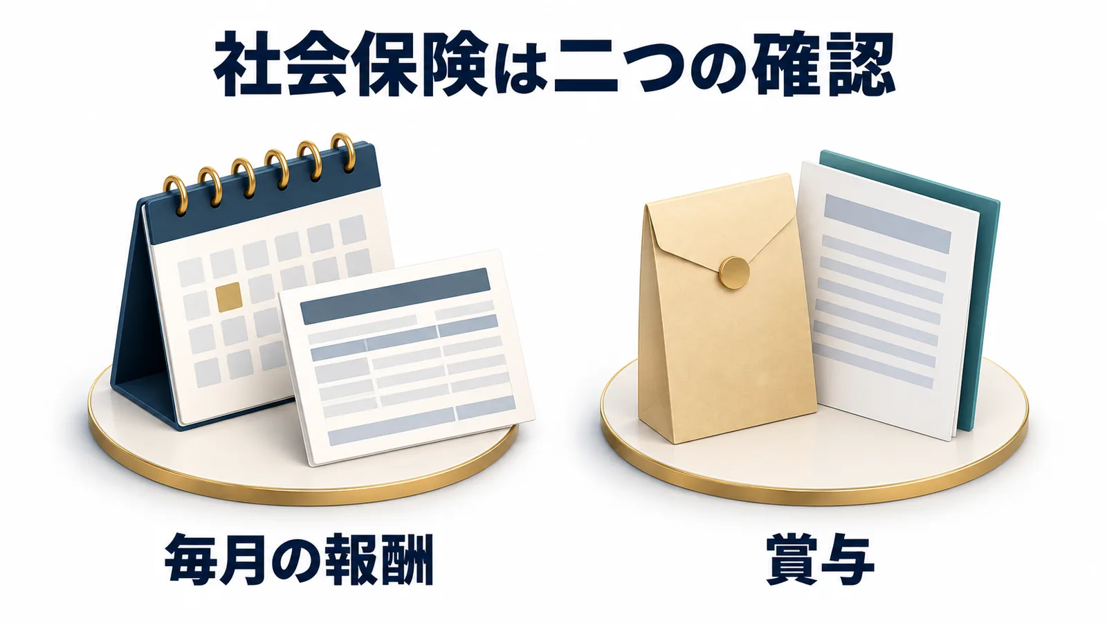 毎月の報酬と賞与の社会保険を分けて確認