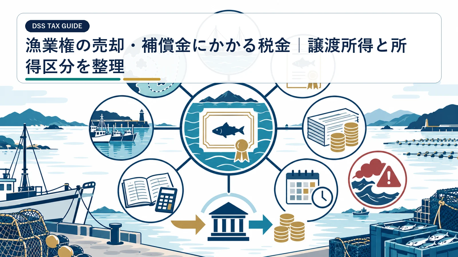 漁業権の売却・補償金にかかる税金｜譲渡所得と所得区分を整理