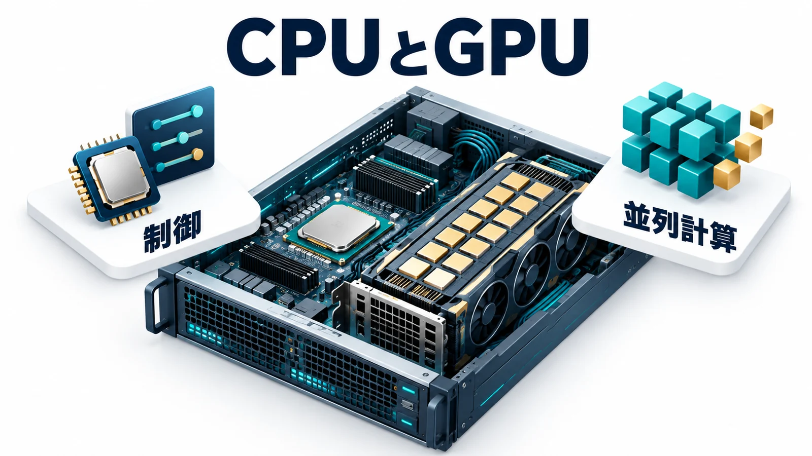 CPUの制御とGPUの並列計算の分担