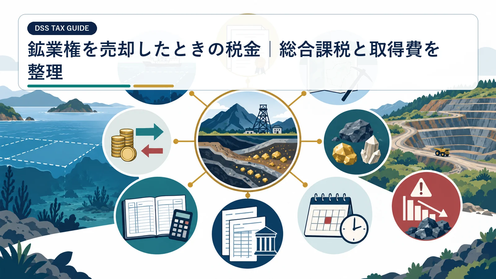 鉱業権を売却したときの税金｜総合課税と取得費を整理