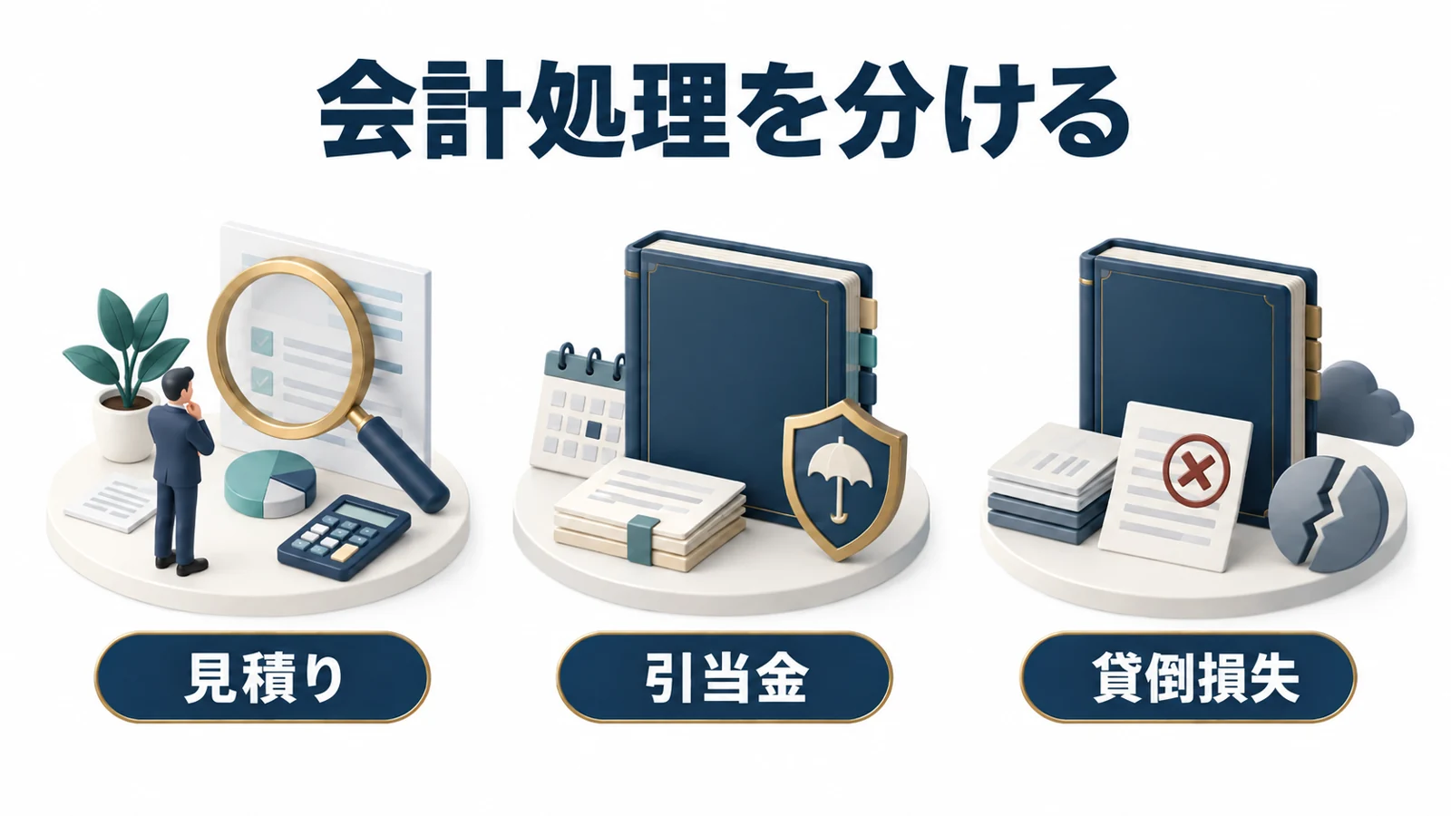 会計処理を分ける：見積り・引当金・貸倒損失