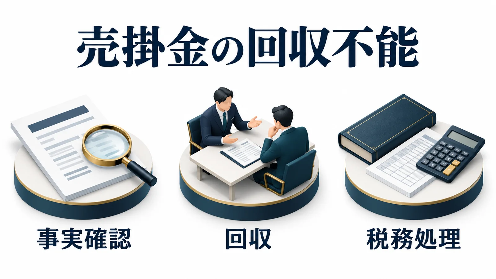 売掛金の回収不能：事実確認・回収・税務処理