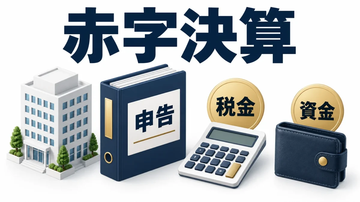 赤字決算：申告・税金・資金